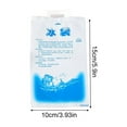 thumbnail image 2 of 1 Pc Reusable Gel Packs Gel Ice Pack Gel Cooling Bags Polyethylene Cooler Accessories Reusable Ice Packs for Food Industrial Medical Use, 3.93x5.9 Inch, 200ml, 2 of 3