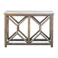 thumbnail image 6 of Uttermost Catali Wood and Stone Top Accent Console Table in Ivory and Oatmeal, 6 of 7
