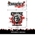 Chucky Child's Play Decals - Set of 2 Vinyl Stickers for Car Tumbler ...