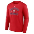 thumbnail image 2 of Men's Majestic Red Washington Nationals High Praise Long Sleeve T-Shirt, 2 of 3