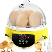 Sailnovo Egg Incubator for Hatching Chicken Eggs,7 Eggs Incubators with Temperature Control,360° View Poultry Hatching Machine,Mini Chicken Egg Incubator with Kettle & Sprinkler, Gift for Kids