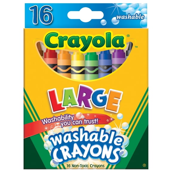 Crayola Washable Large Color MAx Crayons (16 Count