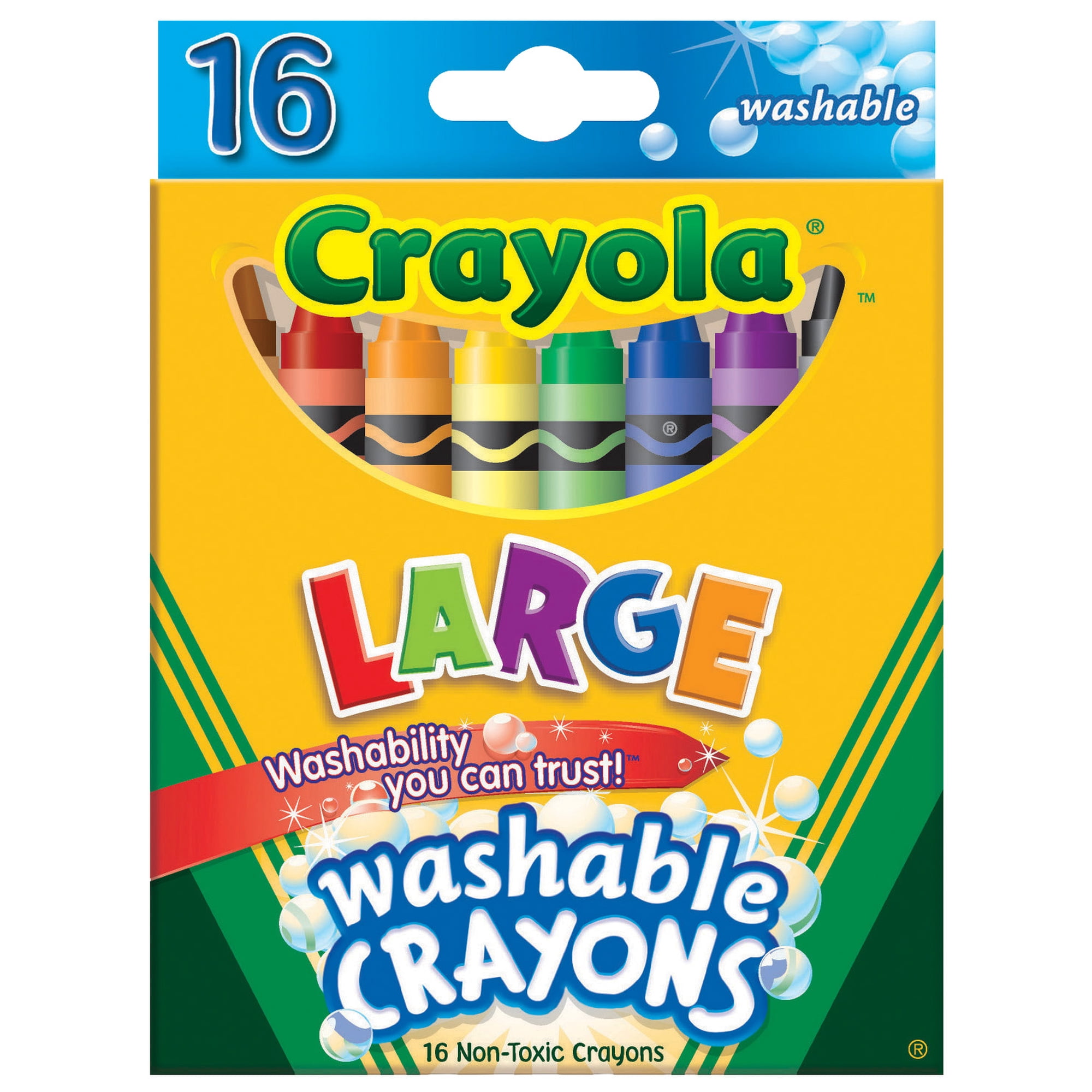 Crayola Washable Large Color MAx Crayons (16 Count
