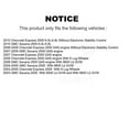 thumbnail image 2 of Transit Auto Front Rear Coated Drilled Slotted Disc Brake Rotors and Semi-Metallic Pads Kit for Car Chevrolet Express 2500 GMC Savana KDF-100189, 2 of 11