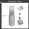 thumbnail image 2 of Uxcell 10pcs 1/4" Hex Shank SL6 Head 1" Length Flat Head Screwdriver Bit, 2 of 6