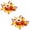 A, variant on Fall Centerpieces for Home Tables Set of 2, Thanksgiving Table Decorations with Artificial Pumpkins, Sunflowers & Maple Leaves, Rustic Autumn Floral Arrangements for Home, 1Pack A