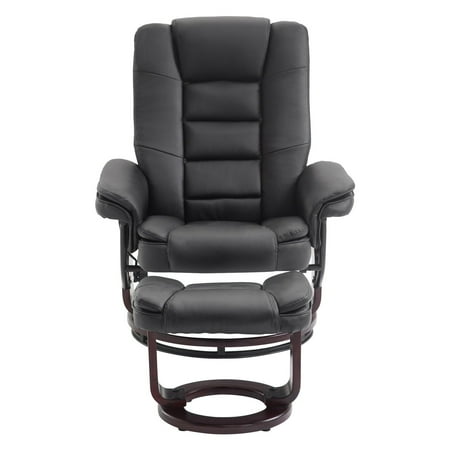 Cloud Mountain Faux Leather Swivel Recliner Chair With Ottoman Cloud Mountain Faux Leather Swivel Recliner Chair With Ottoman
