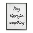 thumbnail image 2 of Daphne Polselli Dog Kisses Fix Everything Pet Motivational Love Phrase 11" x 14" Framed Drawing Art Print, by Stupell Home Décor, 2 of 5