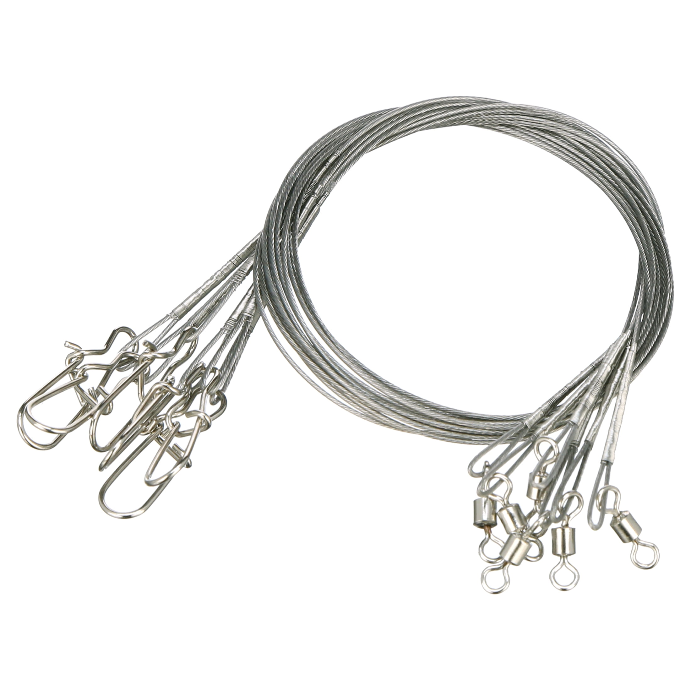 (2 pack) Eagle Claw 18" 45 lb. Wire Leader, Bright