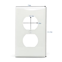 LAMIRO Wall Plates,Standard Size Duplex Outlet Covers