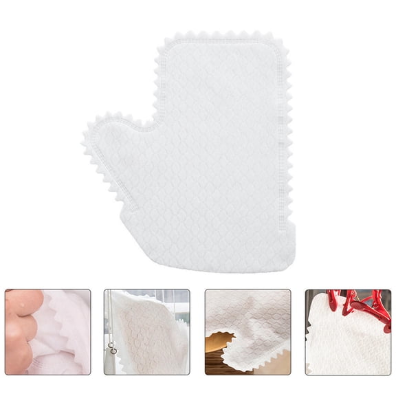 Toyvian 40Pcs White Household Cleaning Gloves Comfortable Reusable Kitchen Gloves for Dishwashing