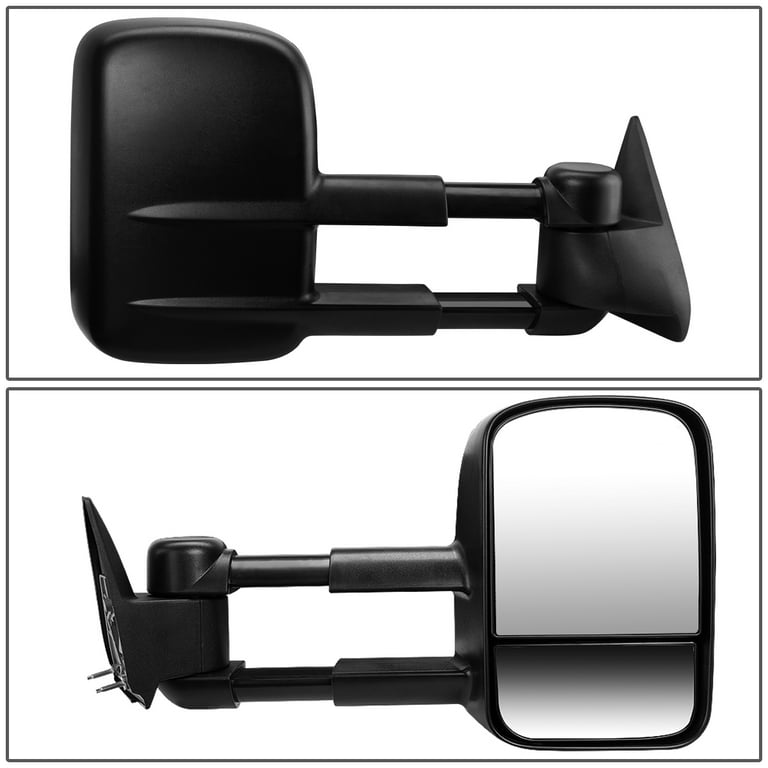 DNA Motoring TWM-022-T111-BK-R For 1988 to 2002 Chevy / GMC C / K 1500 /  2500 / 3500 Powered Adjustment Tow Towing Mirror (Right / Passenger)