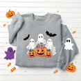 thumbnail image 6 of Jsaierl Halloween Sweatshirts for Women Cute Ghost Graphic Pullovers Fall Classic Round Neck Long Sleeve Sweater Tops Halloween Clothes, Sizes S-2XL, 6 of 6
