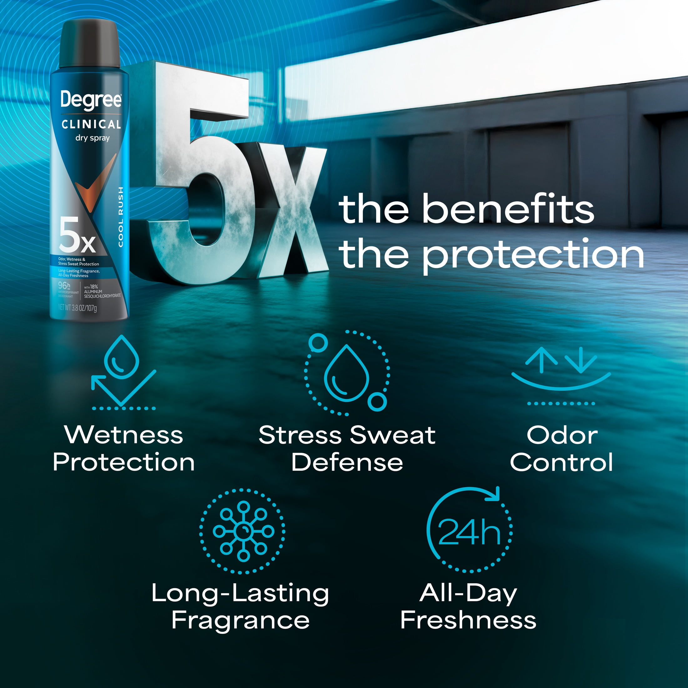 Degree Clinical Strength Antiperspirant Deodorant 96-Hour Sweat