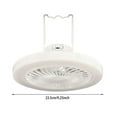 thumbnail image 3 of Klonfd Outdoor Camping Fan Light Portable Lighting Usb Charging Multifunctional Dormitory Mini Silent Ceiling Fan Light, 3 of 6
