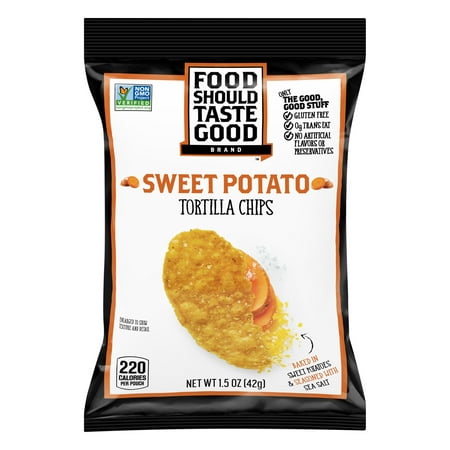 (12 Pack) Food Should Taste Good Sweet Potato Tortilla (Best Tasting Potato Chips)