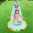 thumbnail image 2 of Hoovy Giant 16 Foot Kids Backyard Water Splash Slip and Slide Toy with Bodyboard, 2 of 5