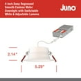 thumbnail image 7 of Juno Lighting WF4 DREG SM ALO19 SWW5 90CRI MW M6 Contractor Select Wafer 4" Wide, 7 of 7