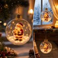 thumbnail image 6 of Glowing Christmas Story Ornament with 3D Resin Santa Claus, Light Up Ball Christmas Ornaments, Mini Christmas Decorations for Tree, Window, Mantel, 6 of 6
