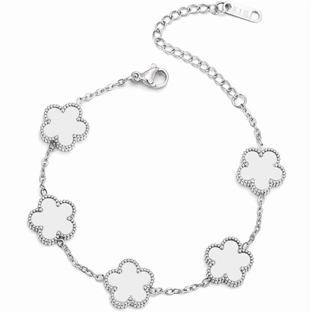 Chenchen 18K Gold-Plated Four Leaf Clover Bracelet for Women,Adjustable lucky Bracelet Set Jewelry Gift-Hypoallergenic Charm for Birthdays, Wellness & Daily Wear