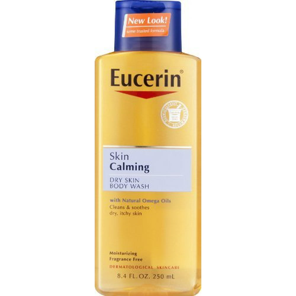 6 Pack Eucerin Skin Calming Dry Skin Body Wash 8.4 fl oz (250 mL