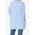 thumbnail image 2 of TheMogan Women's PLUS Oversized Crew Neck Long Sleeve Pocket Fleece Sweatshirts, 2 of 7