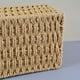thumbnail image 4 of ¡De vuelta al cole! Cesta rectangular de jacinto de agua, cesta de mimbre con asas integradas, cesta de despensa para organizar, cesta tejida a mano de junco marino para estanterías, cesta decorativa, 4 of 8