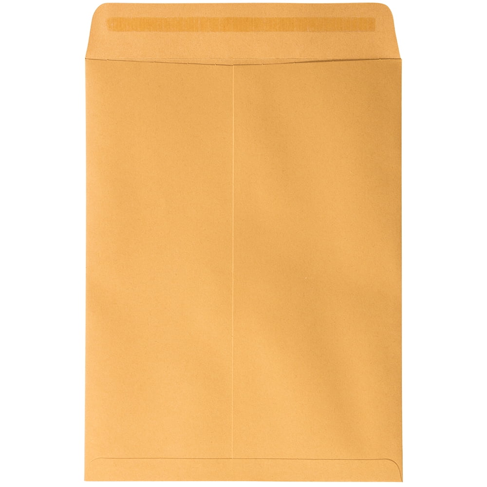 JAM Paper Open End Catalog Envelopes, 9 x 12, Brown Kraft Manila, 50 per Pack
