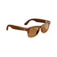 thumbnail image 3 of Meta Ray-Ban Wayfarer (Standard) Smart Glasses - Shiny Caramel Transparent, Polarized Brown, 3 of 5