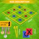 thumbnail image 2 of Puf gigante VANPET para jugar al aire libre Tic Tac Toe Lawn Game, 2 of 7