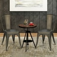 thumbnail image 4 of Costway Set of 4 Dining Side Chair Stackable Bistro Cafe Metal Stool Gunmetal, 4 of 10