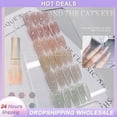 thumbnail image 2 of 15ML Magnetic Crystal Cat Eye Gel Nail Polish Glitter Spar Ice Transparent Soak Off, 2 of 5