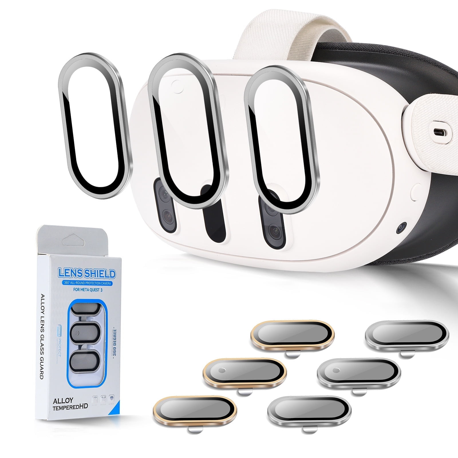 Silicone Grip Cover for Oculus Quest 3, Protector Cover with