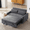 Dark Gray-1 Sofa, variant on 56.9" Loveseat Sofa Pull-Out Sofa Bed with a Reversible Backrest Cushion, Side Pockets, Two USB Ports and a Phone Holder for Living Room, Gray