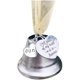 thumbnail image 1 of Bewildely Campana colgante conmemorativa de Navidad, enlace de ala de Ángel, campana de plata, una pieza de mi corazón está en el cielo, colgante de Kits de decoración para fiestas No.7 Bewildely HA045224-07, 1 of 6