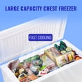 thumbnail image 4 of WANAI 6.5 Cubic Feet Chest Freezer White deep Freezer with Adjustable Temp Knob Ideal for Any Room, 4 of 9