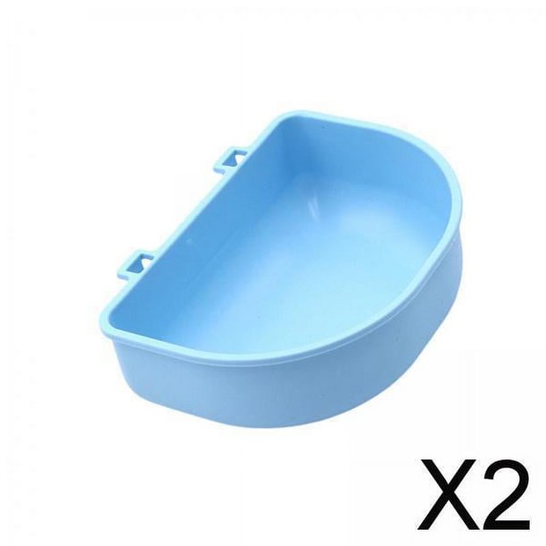 Cuenco Portátil para Perros y Gatos Yinane 2 Piezas Comedero y Bebedero Colgante Extraíble Fácilmente Limpiable 14,2 cm x 10,2 cm x 4,8 cm