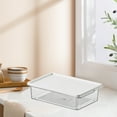 thumbnail image 1 of TopLLC Organisateurs et Rangement de Garde-Robe, Organisation et Rangement, Bacs de Rangement Distributeur de Fromage Réfrigérateur Fruits Couvercle Rabattable Bloc Organisateur Gingembre Ail Épices Contenant de Rangement Contenant en Plastique pour Aliments, 1 of 6