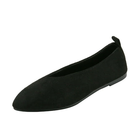 

ZHAGHMIN Roller Skates Women Size 8 Ladies Fashion Solid Color Suede Pointed Shallow Mouth Comfortable Slat Casual Shoes Flip Flops Inside Home Woven Sandals Casual Shoes For Women Slip On Loafer Su