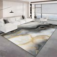 thumbnail image 3 of Wave Gradient Lines Rug 7 x 8 ftGrey for Bedroom Fluffy Machine Washable Shaggy Soft Area Rug, Non-Slip Indoor Floor Carpet for Living Room Home Decor Aesthetic, 3 of 8