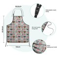 thumbnail image 7 of Cute Pitbull Terriers Dog and Flower Kids Aprons for Girls and Boys,Adjustable Neck Strap Toddler Aprons for Kids Cooking Baking, 7 of 7
