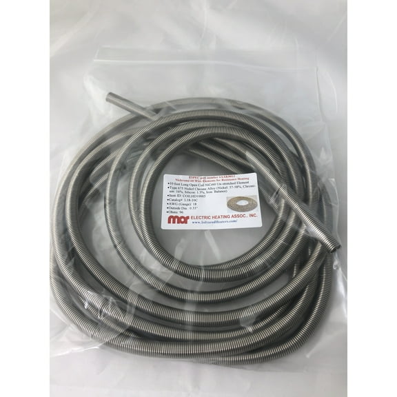 L18-10C N6 .25ID 10ft Nichrome Open Coil