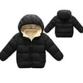 thumbnail image 4 of KYAIGUO Kids Boys Girls Zipper down Jacket Winter Warm Puffer down Hooded Coat Baby Clothes Resistant Soft Lined Puffer Jacket for Newborn Infant Toddler, 4 of 9