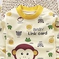 thumbnail image 6 of CAUYDY Toddler Pajamas Cotton Kids Pajamas for Boys Girls Long Sleeve Pajama Set 2 Piece Snug Fit Pjs Set(L101-Light Yellow,2-3 Y), 6 of 6