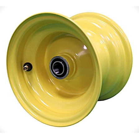 6x4.5 Hubbed Wheel - JD Yellow (Set of 2)