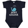 thumbnail image 3 of Inktastic Just Arrived Baby Boy Whale Boys Baby Bodysuit, 3 of 5