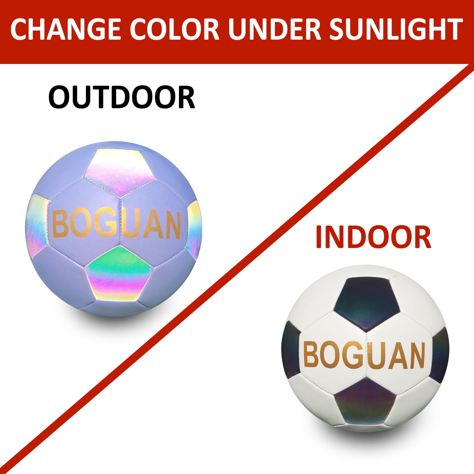 Soccer Ball Discoloration in The Sun Official Size 4