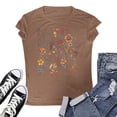 thumbnail image 2 of Womens Athletic Tops Loose Casual T Shirt Women Long Sleeve T Shirt Long Sleeved Tees for Women Sleeve Shirts for Summer Shirts Layering Sleeved Tee Summer Cute Brown XL, 2 of 2
