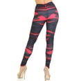 thumbnail image 2 of Creamy Soft Leggings Premium Women's Cascading 3D Sport Wrap Extra Plus, High Rise, Stretchy, Comfortable, 3X-5X Leggings - by USA Fashion, 2 of 2