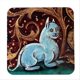 thumbnail image 4 of 4 PCS Medieval Cat Coasters for Drink Set Cat Pattern Round Coasters, 4 of 5